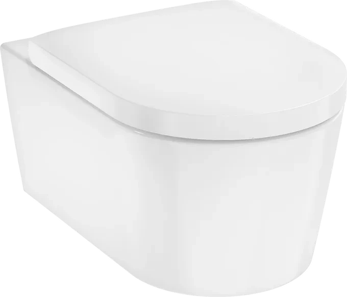 Hansgrohe EluPura S Wand WC Set 540 AquaHelix Flush, SmartClean mit WC-Sitz mit SoftClose und QuickRelease