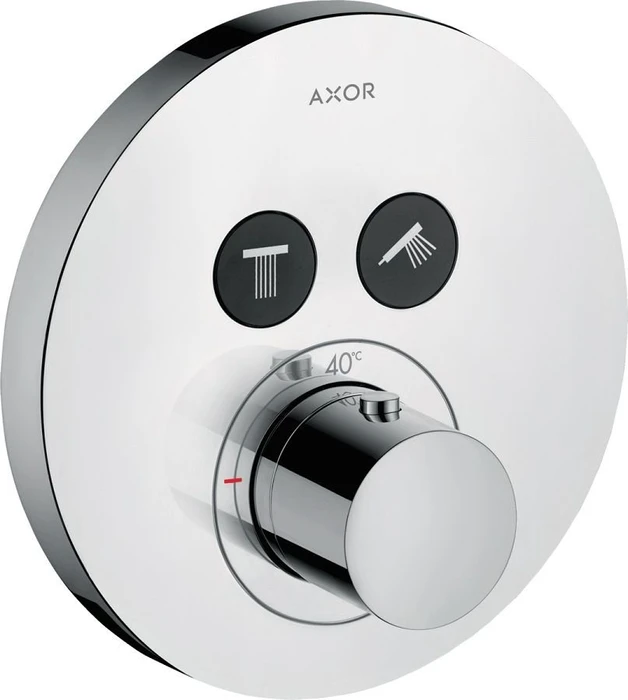 Hansgrohe Axor ShowerSelect rund Thermostat mit 2 Ventilen brushed gold optic