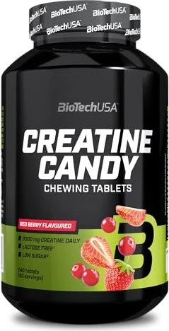 BioTech USA Creatine Candy Rote Beeren, 240 Stück