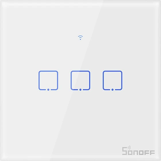 Sonoff TX T2EU3C Smart Wall Switch weiß, 3-fach