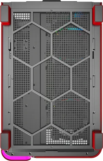 Montech King 95 Pro Vibrant Red, rot, Glasfenster