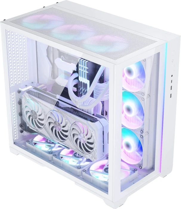 MetallicGear / MagniumGear Neo Qube 2 White, weiß, Glasfenster