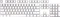 Endorfy PBT Pudding Onyx White Keycaps, Kunststoff (PBT) Double-Shot, weiß/transparent, 124 Tasten, ANSI-US Vorschaubild