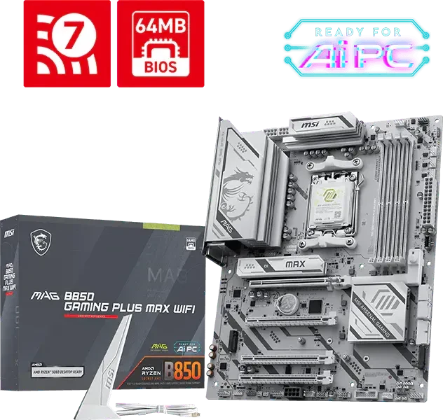 MSI MAG B850 Gaming Plus MAX WIFI (AMD AM5)