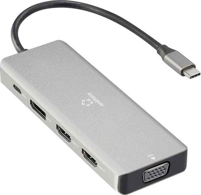 Renkforce 8-in-1 Dockingstation, USB-C 3.0 [Stecker]