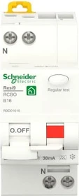 Schneider Electric FI/LS-Schalter Resi9 1P+N, 16A, B-Char., 30mA, Typ A, 6kA