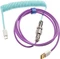 Ducky Premicord Spiralkabel USB-C auf USB-A, Tastaturkabel (Spiral-Textilkabel), 1.8m, Frozen Llama Vorschaubild