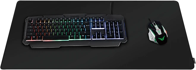 LogiLink Gaming Mauspad schwarz, 890x435mm, Size XXL