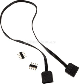 Akasa 4-Pin RGB Verlängerungskabel, 30cm, schwarz