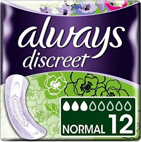 Always Discreet Normal Hygieneeinlage, 12 Stück