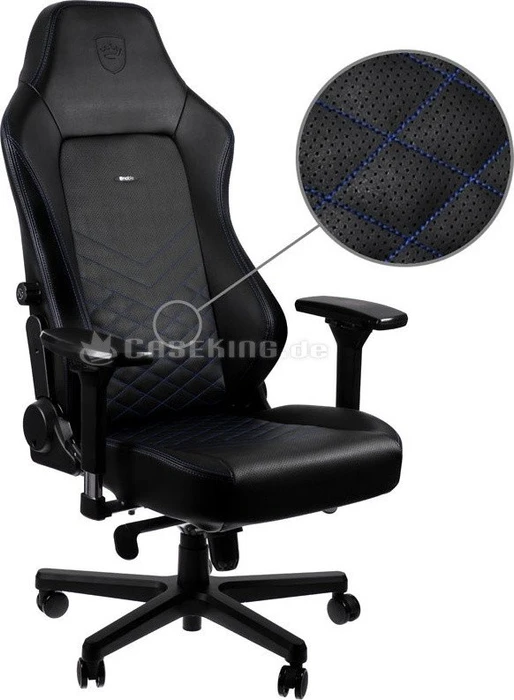 noblechairs Hero Gamingstuhl, schwarz/blau