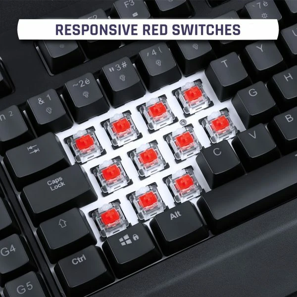 Klim Vidi, LEDs RGB, Outemu Red, USB, DE