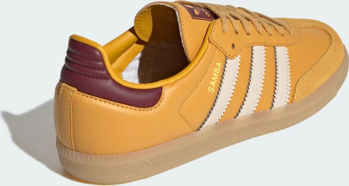 adidas Samba OG preloved yellow/crystal sand/shadow red (Junior)