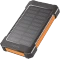 LogiLink Solar Powerbank 8000mAh Taschenlampe 2x USB-A schwarz/orange Vorschaubild