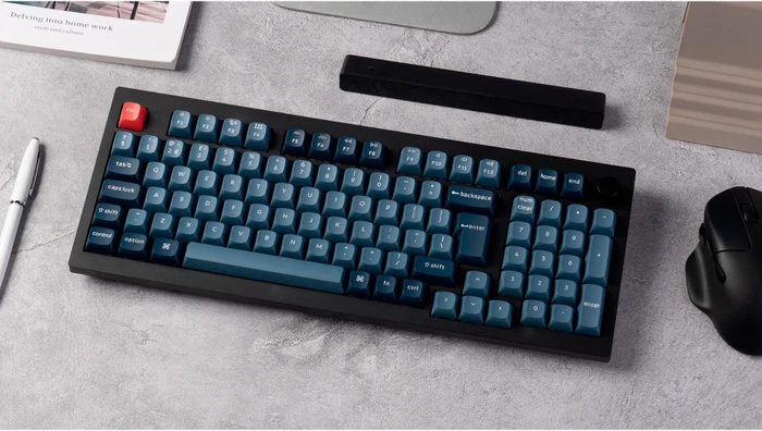 Keychron V5 Max, Carbon Black, 96%, LEDs RGB, hot-swap, Gateron Jupiter BROWN, USB/Bluetooth, DE