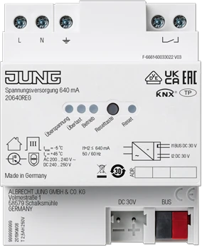 Jung KNX Spannungsversorgung 30V, 640mA, 4TE REG