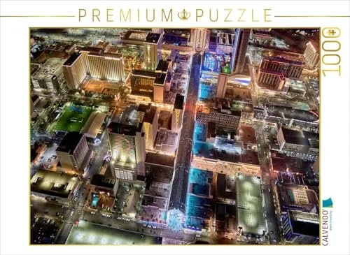 Calvendo Fremont Street Luftaufnahme bei Nacht