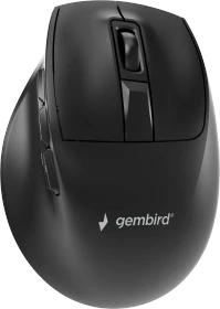 Gembird Triple-Mode 9-Button Wireless Ergonomic Mouse schwarz, USB/Bluetooth (MUSW3-9B-01)
