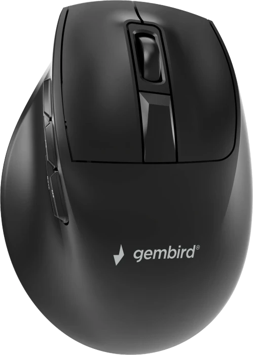Gembird Triple-Mode 9-Button Wireless Ergonomic Mouse schwarz, USB/Bluetooth
