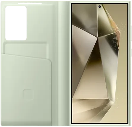 Samsung Smart View Wallet Case für Galaxy S24 Ultra light green