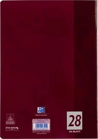 Oxford Schulheft, A4, Lineatur 28, pflaume, 32 Blatt, 10er-Pack