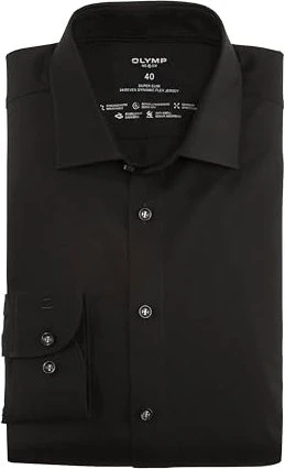 OLYMP No. Six 24/Seven Urban Kent Hemd langarm schwarz (Herren)