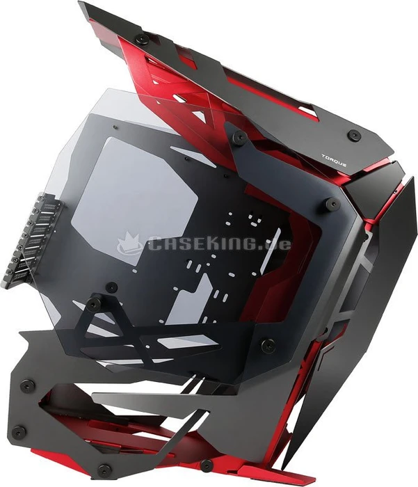 Antec Torque, anthrazit/rot, Glasfenster
