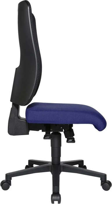 Topstar Open X (N) Bürostuhl, Fußkreuz Kunststoff schwarz, Bezug Stoff blau