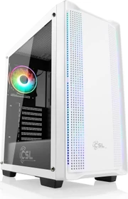 CSL-Computer Midgard, weiß, Glasfenster