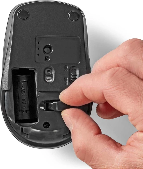 Nedis Wireless Mouse, schwarz, USB