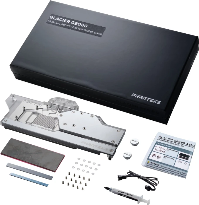 Phanteks Glacier RTX 2080 ASUS Dual Evo Edition silber