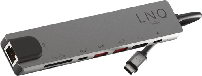 Linq 8 in 1 Hub Pro Edition Multiport-Adapter, USB-C 3.1 [Stecker]