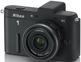 Nikon 1 V1 schwarz mit Objektiv 1 NIKKOR 10mm 2.8