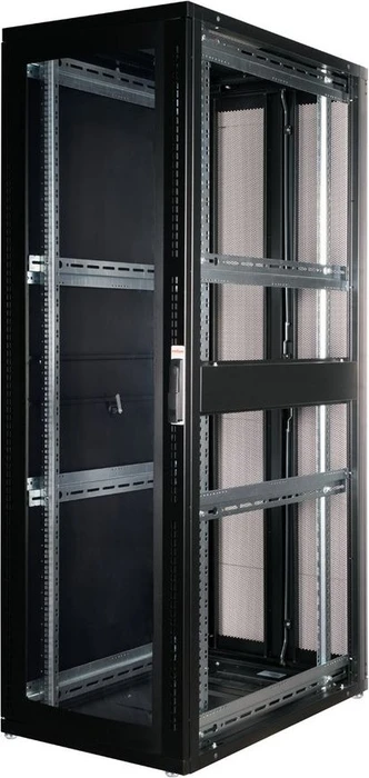 Roline / Secomp Pro Serie 19" Serverschrank 42HE, montiert, Glastür, IP20, RAL 9005, 1000mm tief