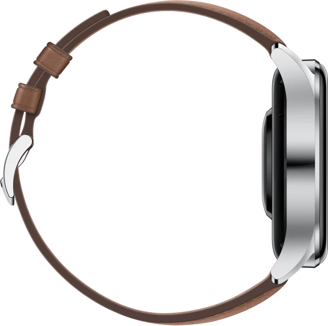 Huawei Watch 3 Classic silber mit Lederarmband braun