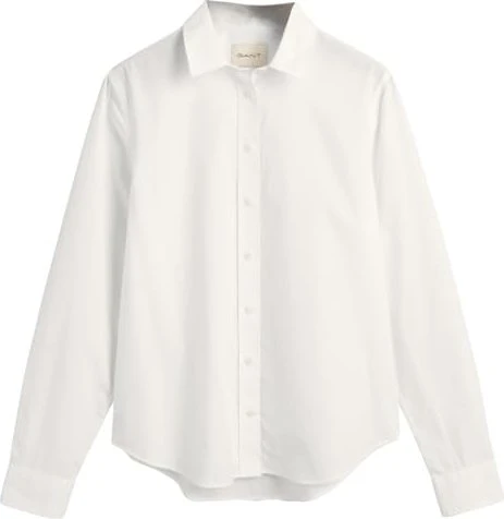 Gant Regular Fit Classic Popeline Hemd langarm weiß (Damen)