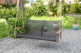 Garden Pleasure Cuneo Schaukelbank braun
