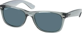 Ray-Ban RB2132 New Wayfarer Classic 58mm polished transparent grey/dark blue polarized