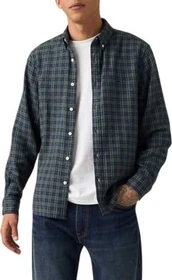 Levi's Authentic Button-Down Hemd langarm jordan plaid/star sapphire (Herren)