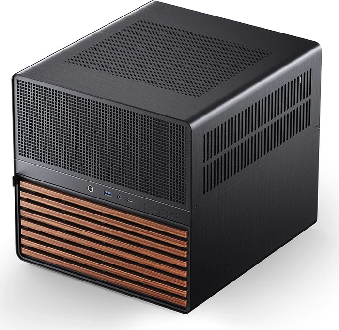 Jonsbo N5 Black, schwarz/braun