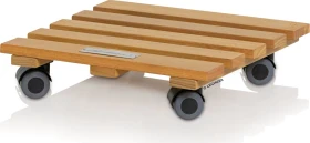 Lechuza Rolluntersetzer Blumentopfuntersetzer 28x28cm natural wood