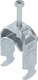 OBO Bettermann Bügelschelle 2056 H-Fuß, 1-fach, Metalldruckwanne, FT