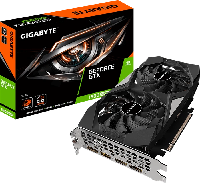GIGABYTE GeForce GTX 1660 SUPER OC 6G, 6GB GDDR6, HDMI, 3x DP