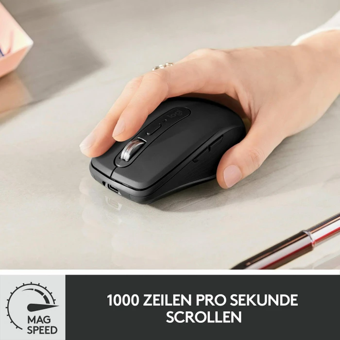 Logitech MX Anywhere 3 Graphite, schwarz, USB/Bluetooth