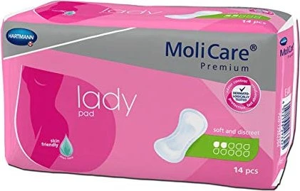 Hartmann MoliCare Premium Lady Pad 2 Tropfen Hygieneeinlage, 14 Stück
