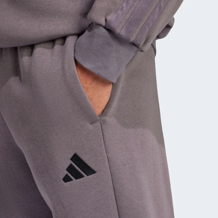 adidas Sportswear Basic 3-Streifen Trainingsanzug grey strata (Herren)