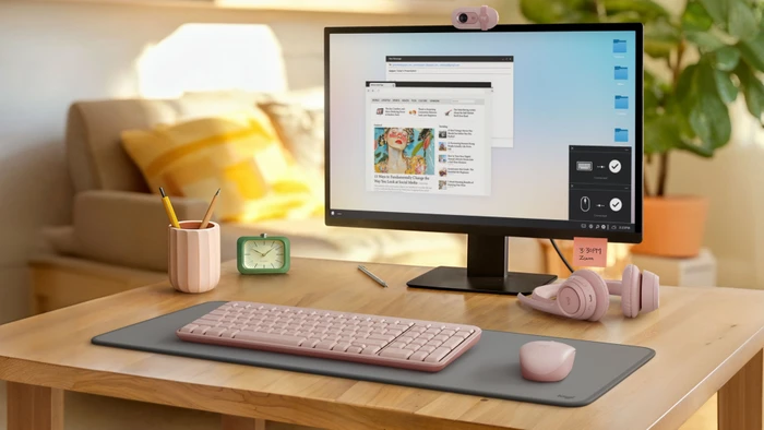 Logitech MK250 Compact Wireless Combo Rose, Bluetooth, IT