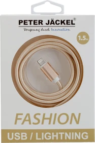 Peter Jäckel Fashion Cable USB-A/Apple Lightning 1.5m gold