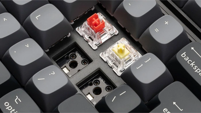Keychron Q3 Pro SE, schwarz/blaugrau, LEDs RGB, hot-swap, Keychron K Pro BANANA, USB/Bluetooth, DE