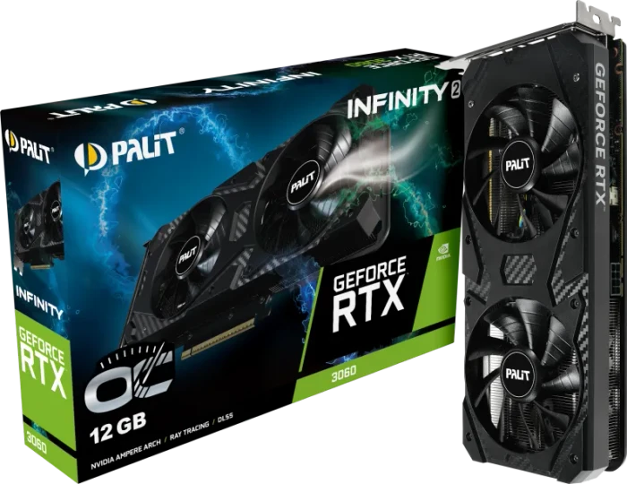Palit GeForce RTX 3060 Infinity 2 OC, 12GB GDDR6, HDMI, 3x DP